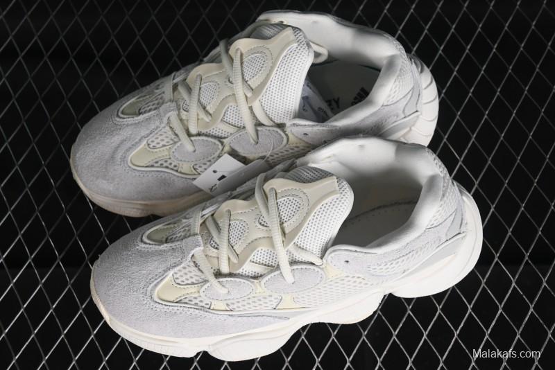 Adidas Yeezy 500 Bone White Casual Running Shoes - FV3573