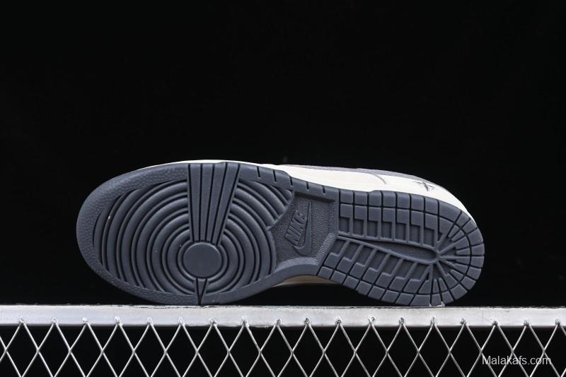 Nike SB Dunk Low Chrome Hearts Collaboration Cross Print Grey Swoosh Anniversary Custom Low-Top Casual Sneakers - DJ2024-064