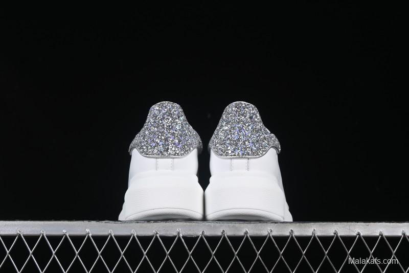 Alexander McQueen Oversized Sneakers with White Crystals - D.E5