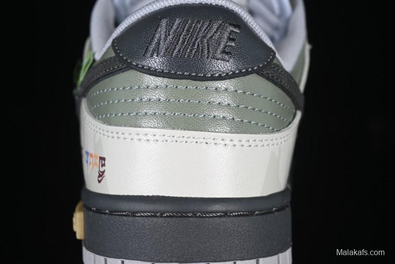 Nike Dunk Retro Low-Top Casual Sneakers with Panda Mischief Mountain Theme - DD1391-103