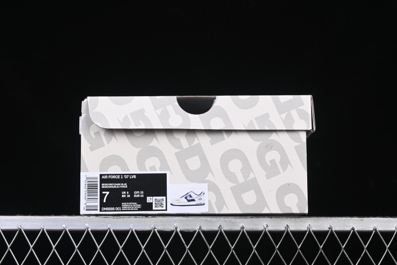 Nike Air Force 1 '07 Low The North Face Collaboration Off-White Blue Diamond Casual Sneakers - DM6688-001