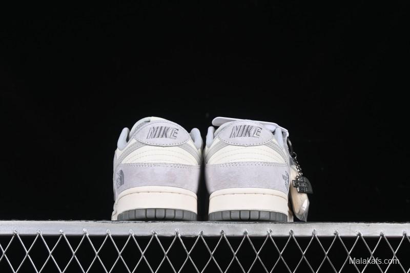 Nike SB Dunk Low The North Face Graffiti Grey Check Anniversary Customized Low-Top Casual Skate Shoes - DM6868-017