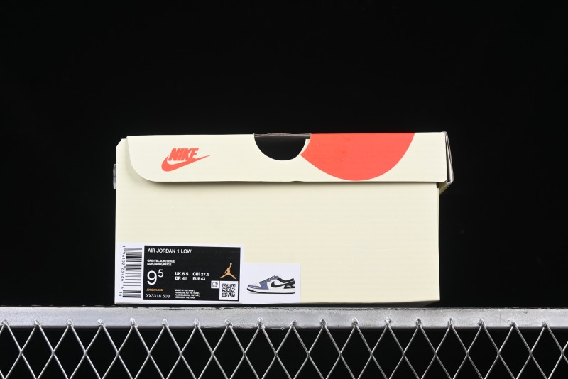 Nike Air Jordan 1 Low Stussy Collaboration - Grey Swoosh Retro Basketball Shoes - XX3318-503
