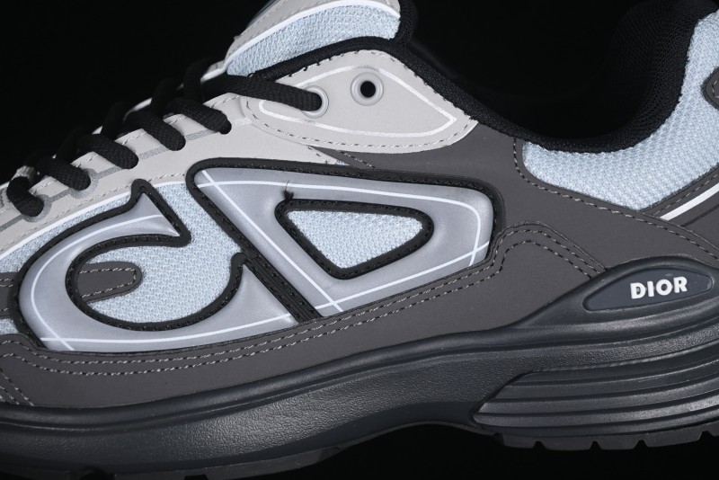 Dior B30 Sneakers with Reflective CD30 Logo and Lightweight Rubber Sole - CD30