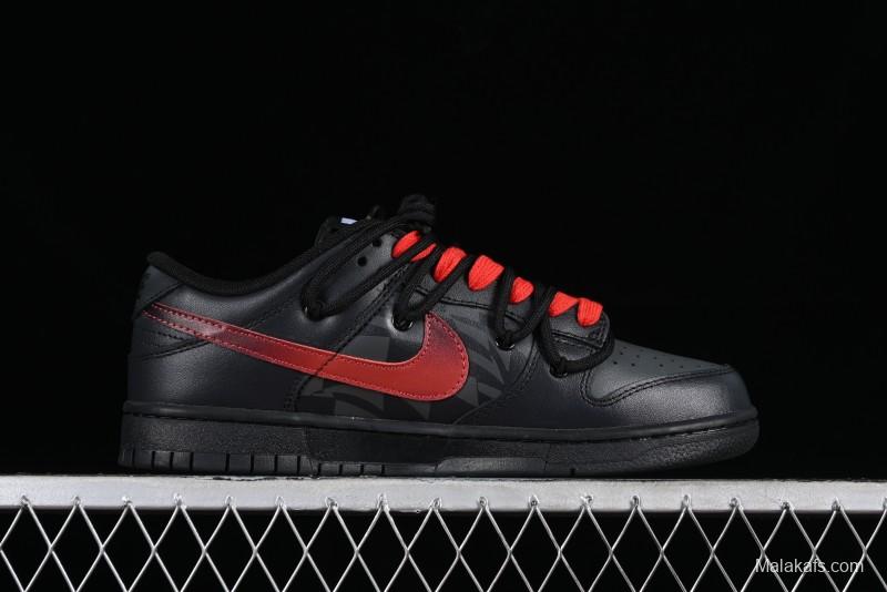 Nike Dunk Low Panda Prank Universe Exploration - Boundless Abyss Cool Black SB Strap Low Top Casual Skate Shoes - DV0831-002