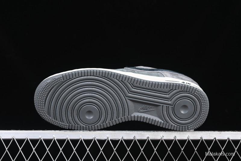 Nike Air Force 1'07 Low "Black Eight" Custom Casual Sneakers for Autumn Winter - YD2425-808