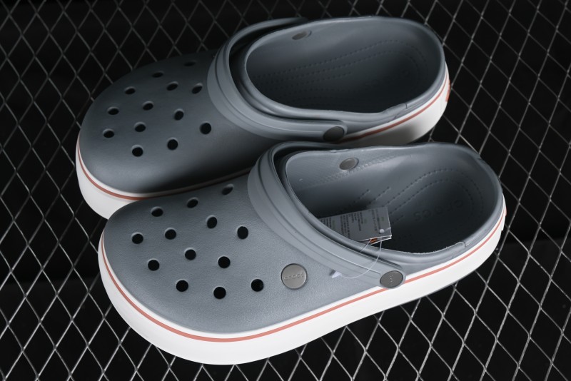 Crocs Crocband Platform Rainbow Comfortable Thick-Soled Clog Sandals - B.D4