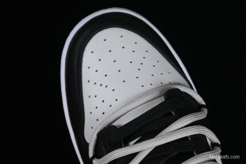 Nike Dunk Low Letter Panda Black Grey High Street Deconstructed SB Strap Low-top Casual Skate Shoes - CW1590-100