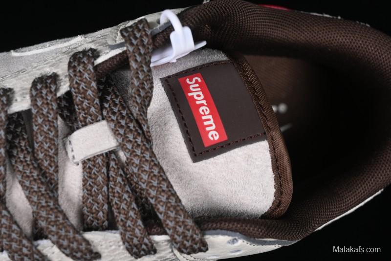 Nike SB Dunk Low Supreme Year of the Snake Limited Edition Grey Python Print Anniversary Custom Low-Top Casual Sneakers - XS1086-018