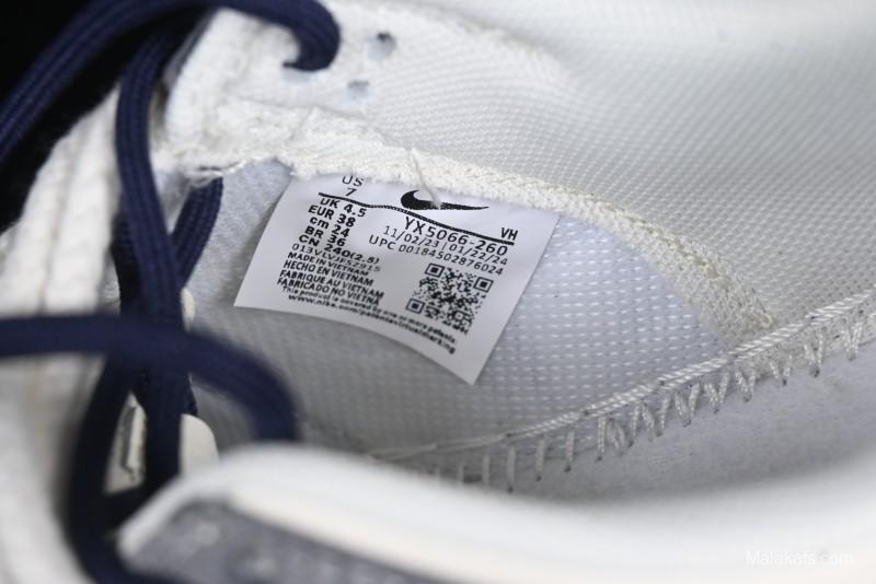 Nike SB Dunk Low Supreme Collaboration Sneakers in Gray Blue with Gray Swoosh - YX5066-260