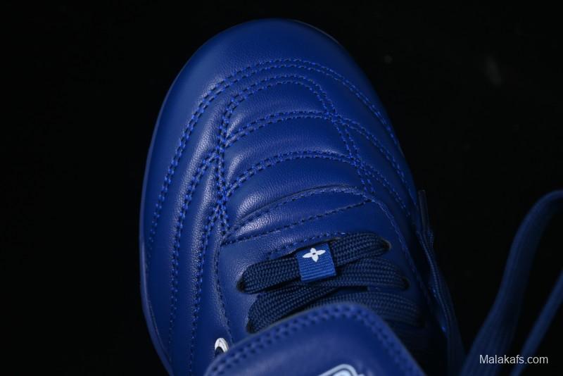Louis Vuitton Footprint Soccer Low-Top Lifestyle Sneakers Blue - AJF6