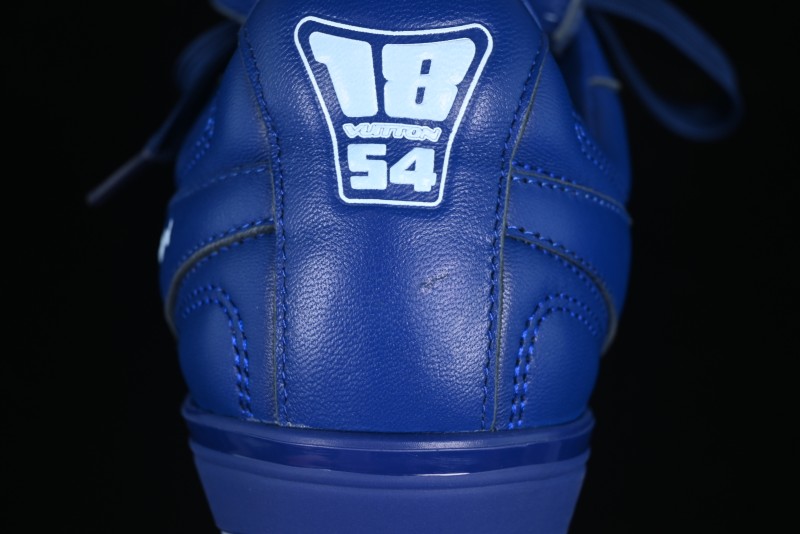 Louis Vuitton Footprint Soccer Low-Top Lifestyle Sneakers Blue - AJF6