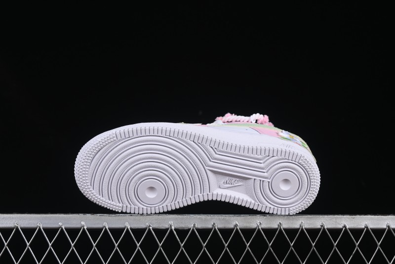 Nike Air Force 1'07 Low Casual Sneakers with Cherry Blossom Design - VV1999-013