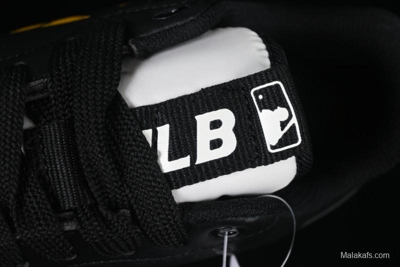 NY Yankees Black & Yellow Sneakers - Bold Logo Streetwear Shoes