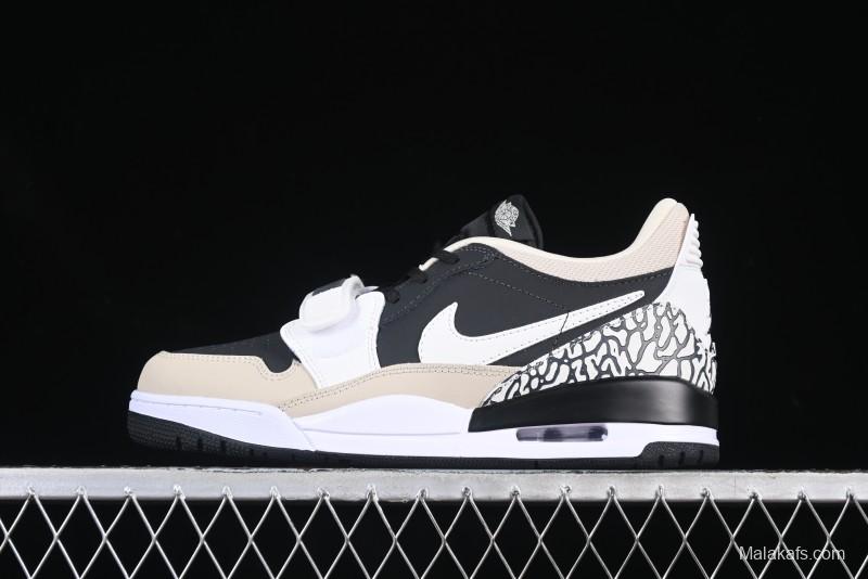 Nike Air Legacy 312 Low "Black/Sail/White" - Premium Style with Elephant Print Details