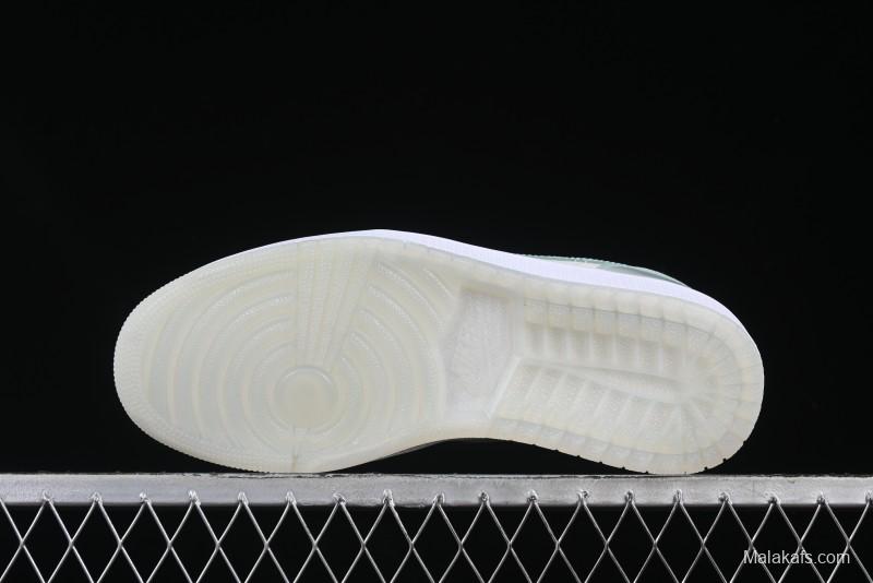 Nike Air Jordan 1 Low AJ1 Amber Green Low-Top Casual Sneakers - HF4078-100