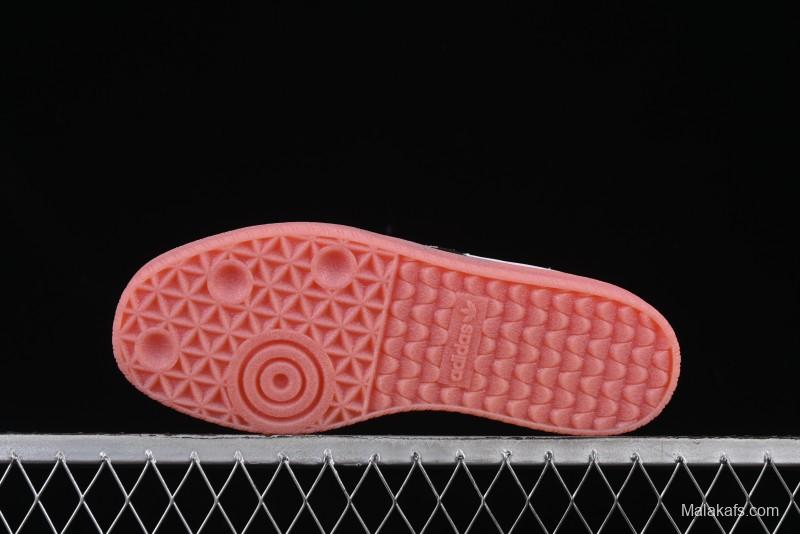 Adidas Samba Classic – White/Black with Pink Translucent Sole