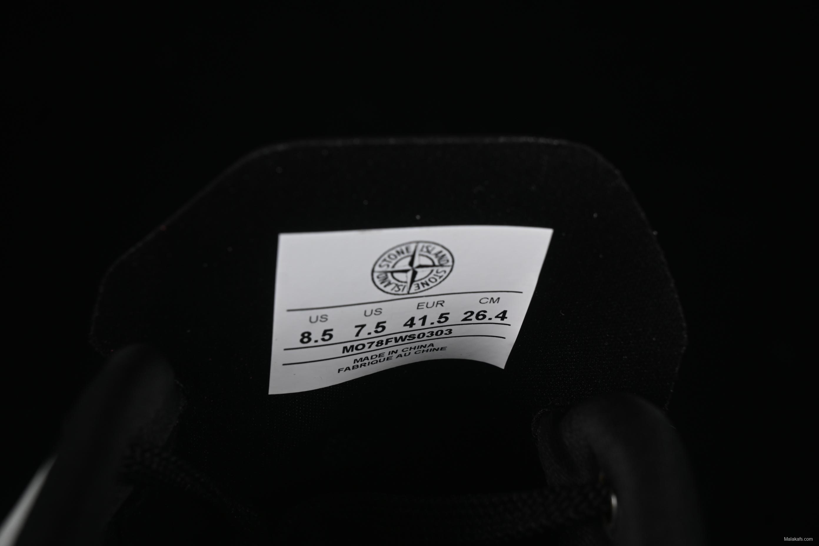 Stone Island Grime Panelled Low-Top Lifestyle Sneakers in Dark Brown - MO78FWS0303