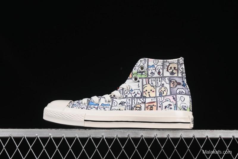 Converse Chiikawa x Converse All Star CM Hi Usagi Emoji Collaboration High Top Casual Sneakers - 1SE426