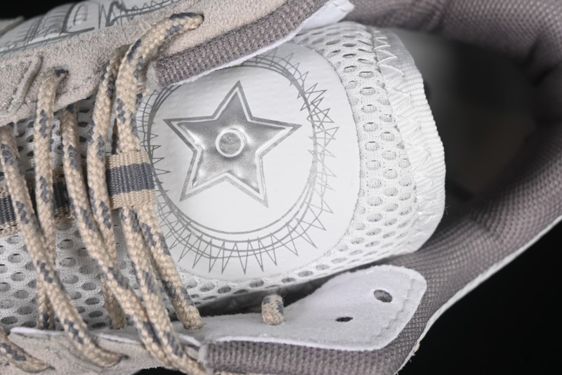 Dior Chrono Round Toe Lace-Up Lifestyle Casual Running Sneakers - 24W Beige