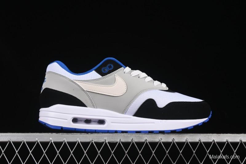 Nike Air Max 1 Retro Running Shoes with Half-Sole Air Cushion - 875855-001