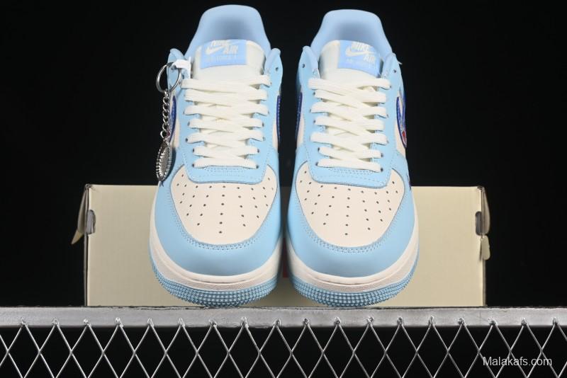 Nike Air Force 1'07 Low Doraemon Casual Sneakers with Full-Length Air Cushion - DF0188-059