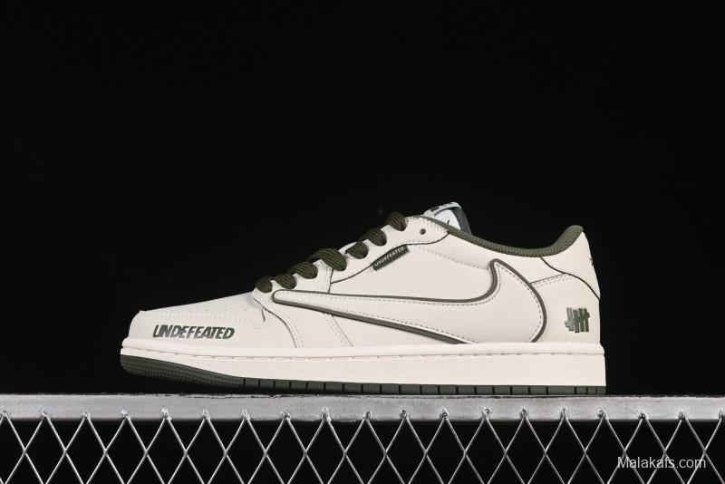 Nike Travis Scott x Fragment Design x Air Jordan 1 Low OG SP AJ1 Collaboration Casual Sneakers - DF1845-535