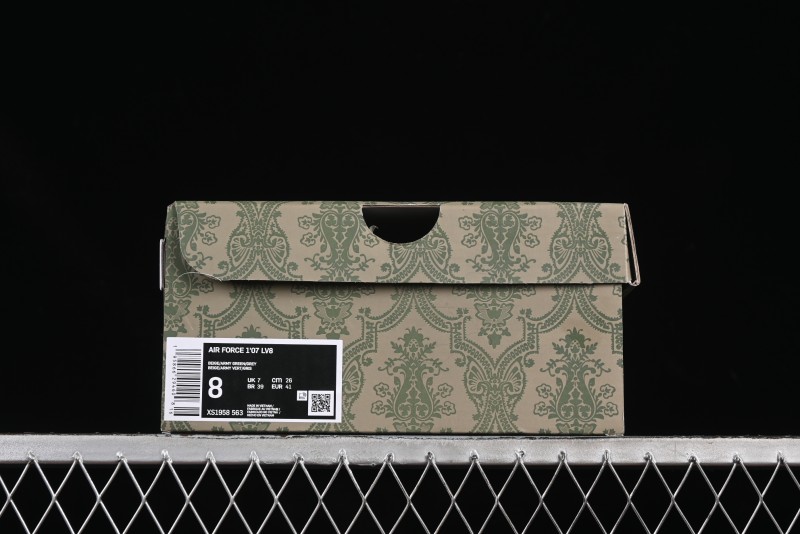 Nike Air Force 1'07 Low Gucci Collaboration Green Grey Pattern Casual Sneakers - XS1958-563
