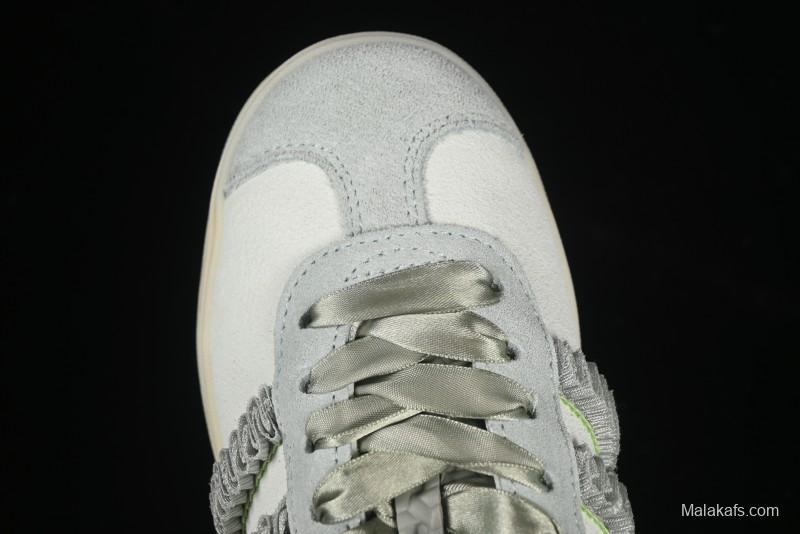 Adidas Originals Gazelle Bold JR8373 Collaboration Low-Top Sneakers with Thick Sole for Slip Resistance and Durability - JR8373