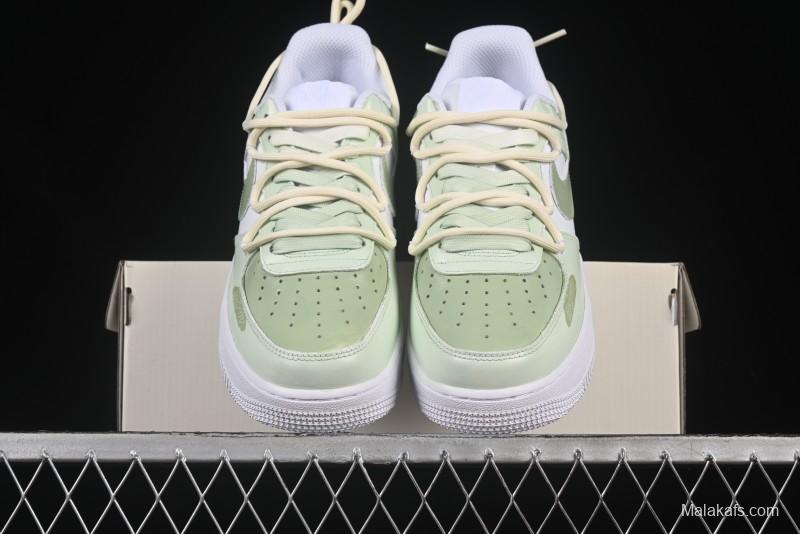 Nike Air Force 1'07 Low "Green Love" 520 Limited Edition Casual Sneakers with Small Green Heart Design - DH2920-111