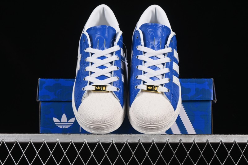 Adidas Bape Superstar JR2702 Shell Toe Casual Sneakers - JR2702