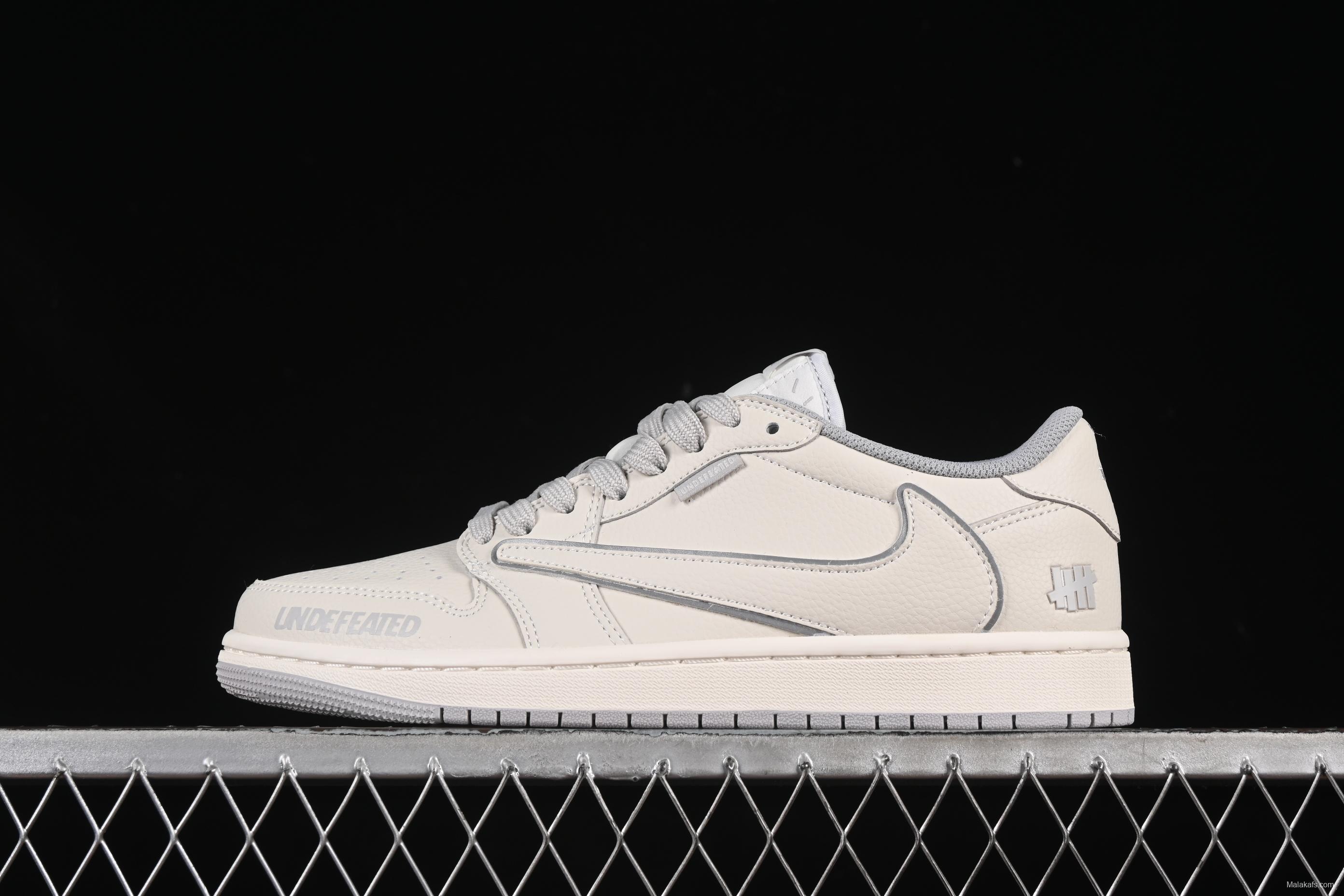 Nike Travis Scott x Fragment Design x Air Jordan 1 Low OG SP AJ1 Collaboration Sneakers - DF1845-532