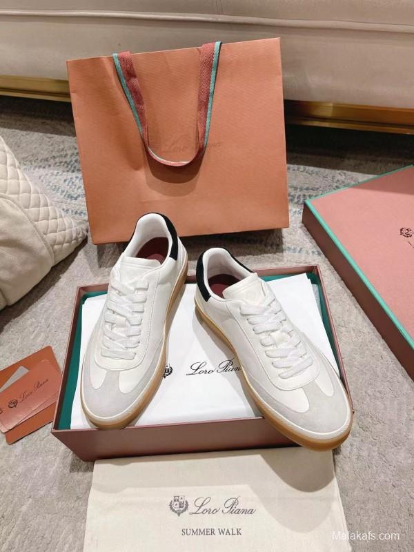 2025 Unisex Le Parmentier White Black Leather Sneaker LY00320(F)/LY00330(M)