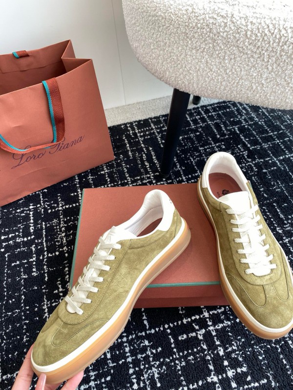 2024 Unisex LP Beige Suede Leather Sneakers MJ00320