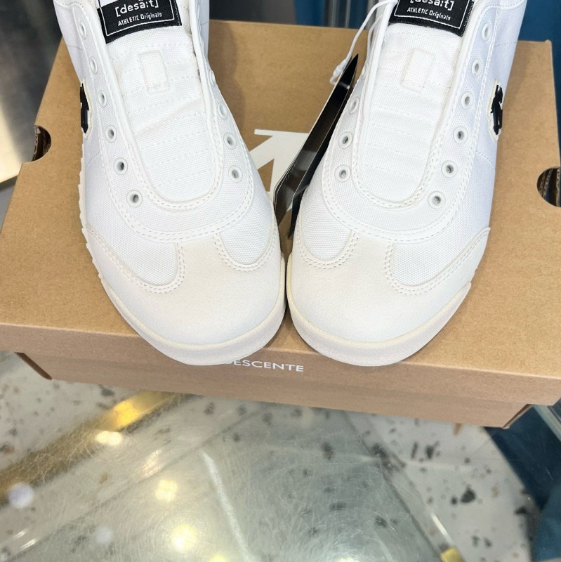 2024 Unisex Descente White Canvas Plimsolls MJ00280