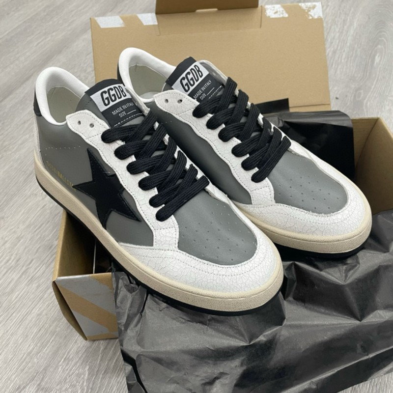 2024 Unisex GGDB Grey White Black Leather Suede Low Top Sneakers MJ00260