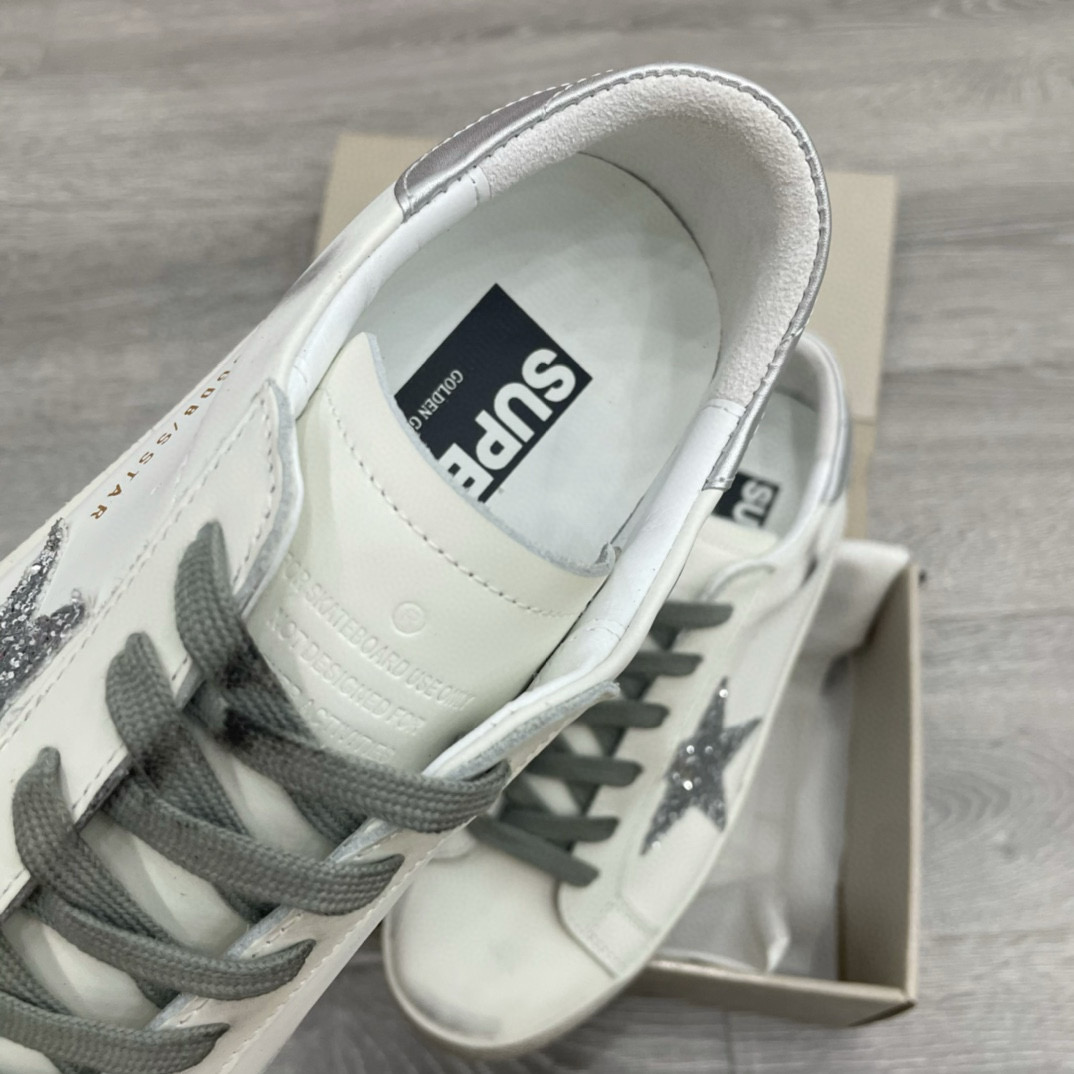 2025 Men GGDB White Grey Leather Sneakers SUPER STAR