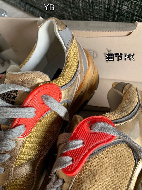 2024 Unisex GGDB Beige Grey Red Leather Mesh Sneakers