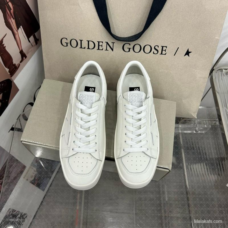 2024 Unisex GGDB White Leather Low Top Sneakers MJ00260