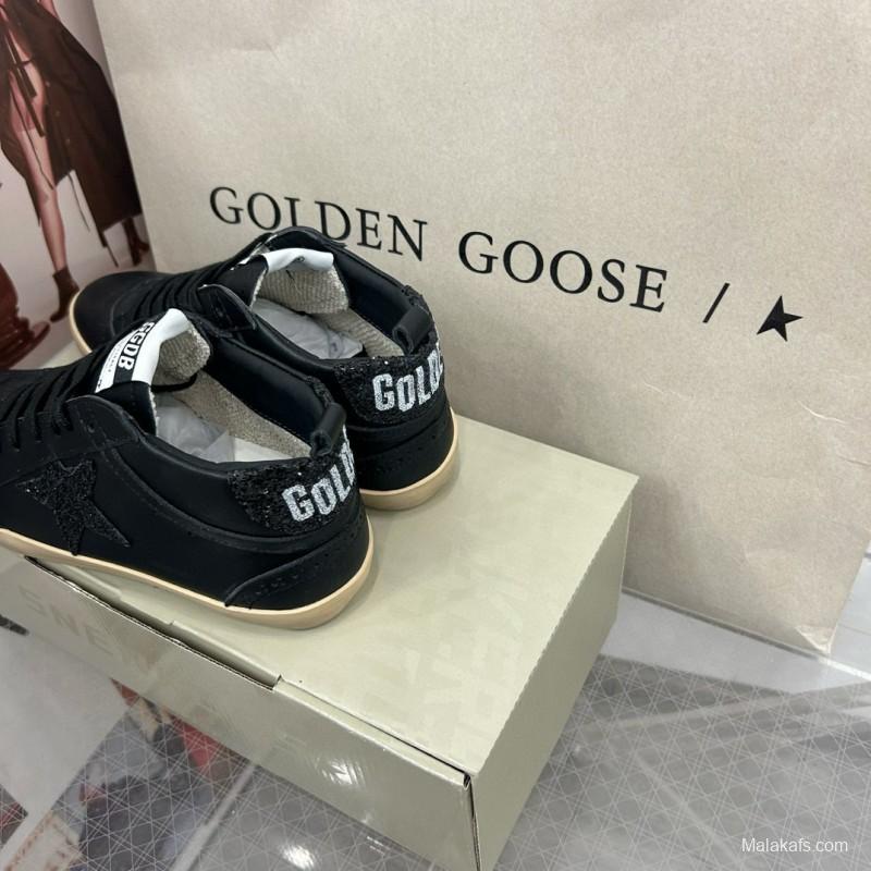 2024 Unisex GGDB Black Leather High Top Sneakers MJ00300
