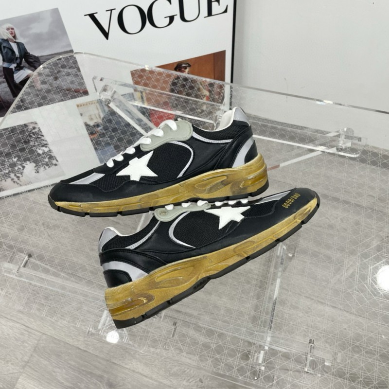 2024 Unisex GGDB Black White Grey Mesh Leather Sneakers
