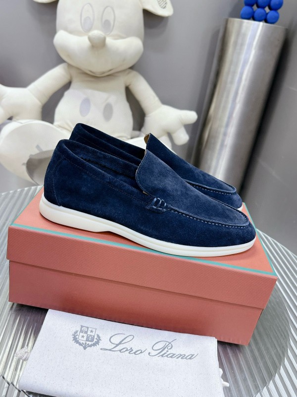 2024 Men Le Parmentier navy suede loafers
