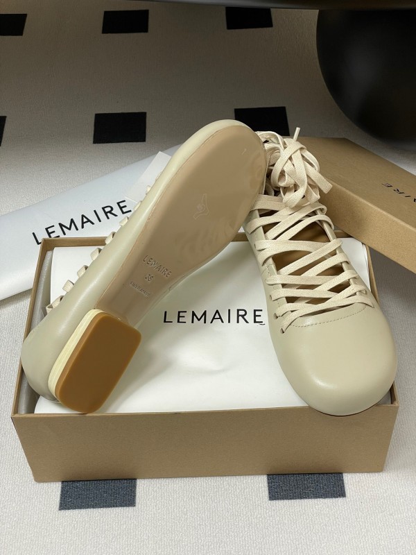 Lemaire 2025 SS Early Spring Collection Tie-Detail Ballet Flats Derby Shoes Flat and Heel Styles - KFY00310