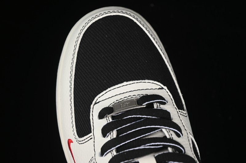 Nike Air Force 1'07 Low Black White Triple Swoosh Casual Sneakers - SC9207-537