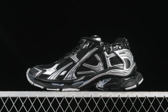 Balenciaga Runner Kith Four Color Retro Casual Shoes - W3RMU1100