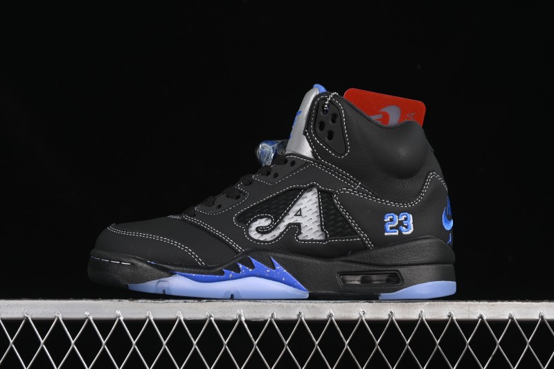 Nike Awake NY x Air Jordan 5 Black Metallic Basketball Shoes - DV4982-004