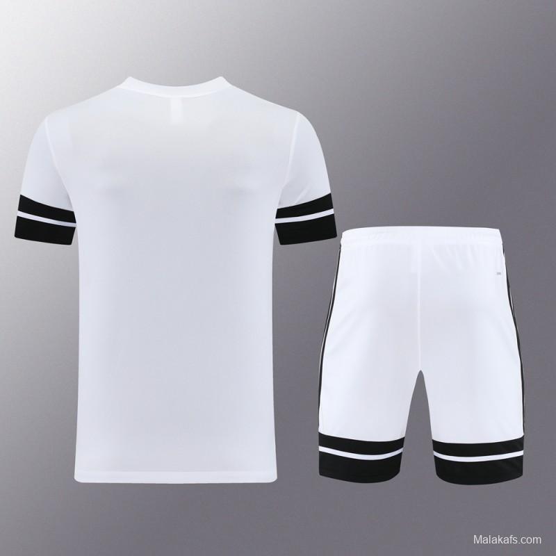 2025 Adidas White Short Sleeve Jersey+Shorts