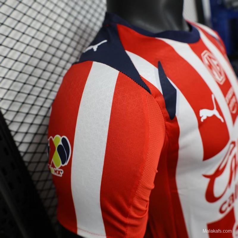 Player Version 25/26 Chivas Guadalajara Home Jersey