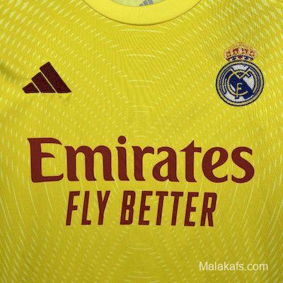 2025/26 Kids Real Madrid Yellow Goalkeeper Kit