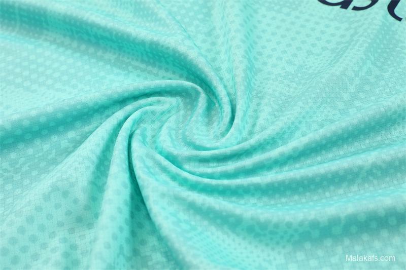 25/26 Olympique de Marseille Lake Blue Camouflage with XS Short Sleeve+Soccer Shorts